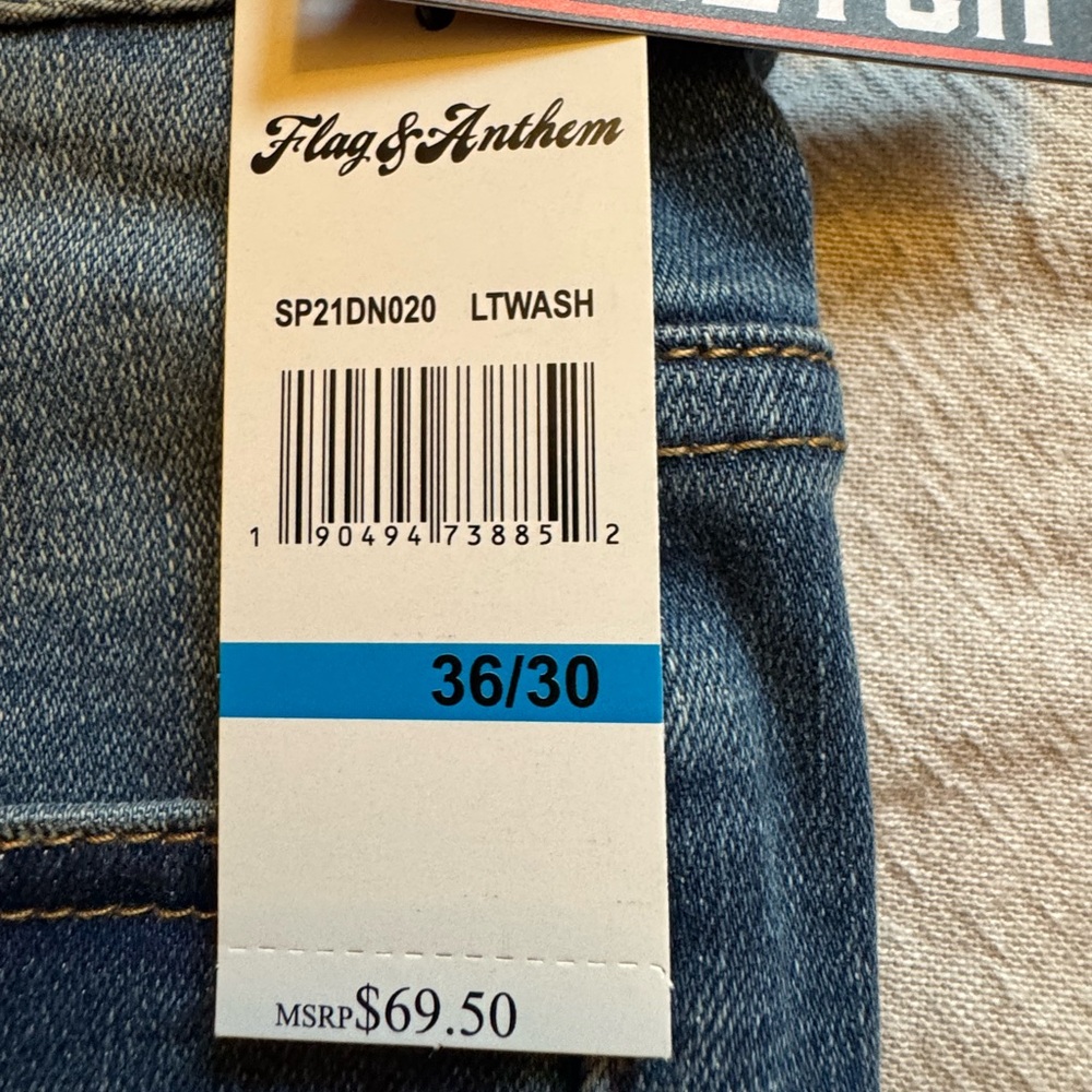 Flag & Anthem Men’s Blue Jeans - Picture 5 of 7